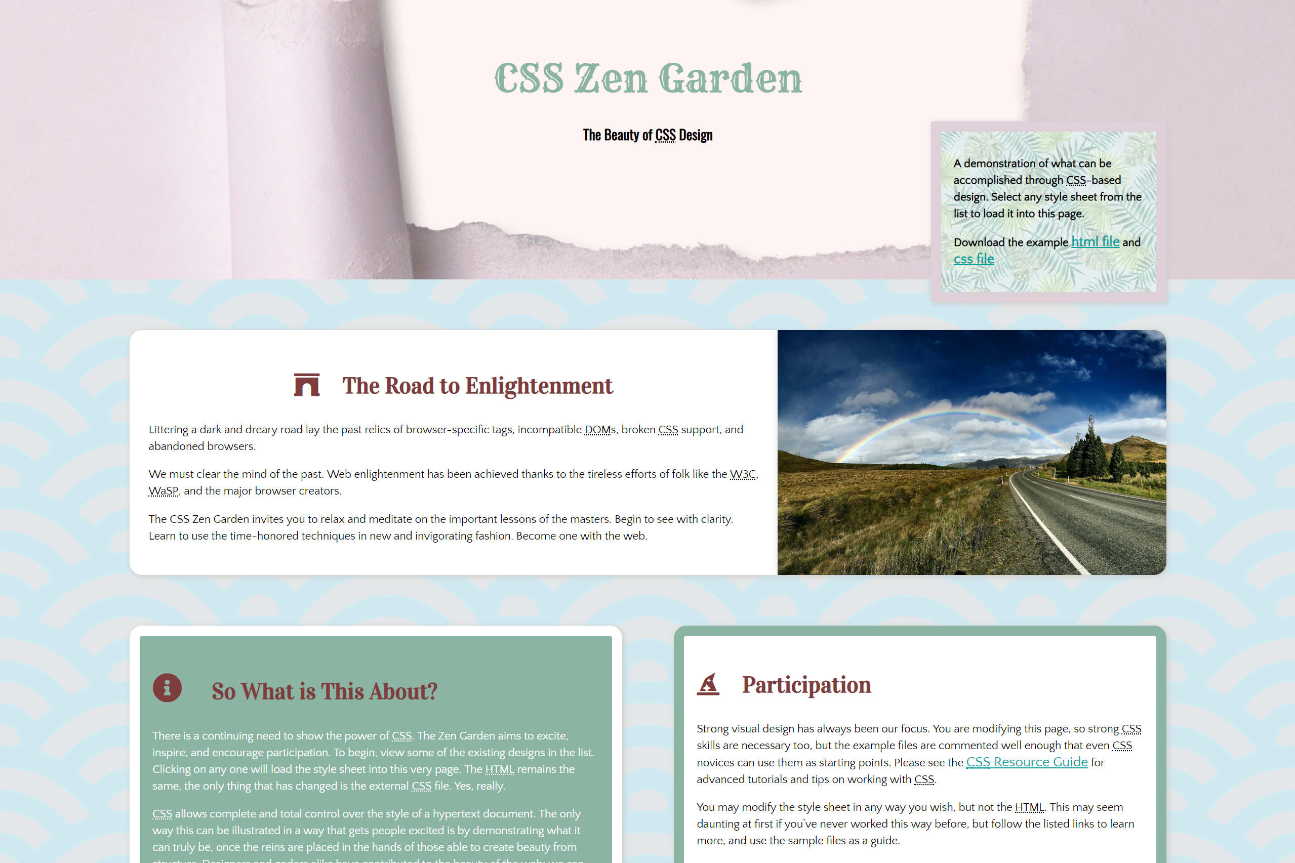 css zen garden